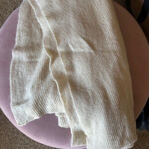Free People White Blanket Scarf | NWOT